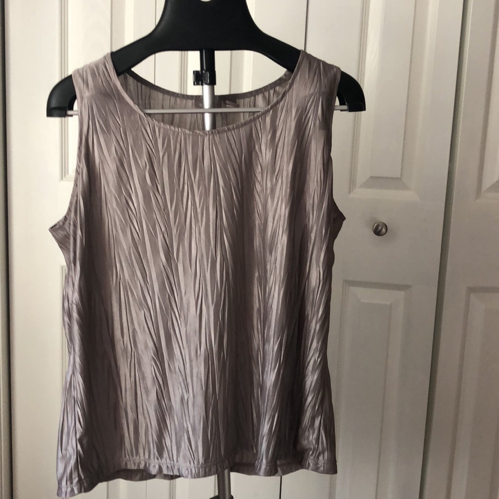 Chicos Grey Sleeveless Blouse